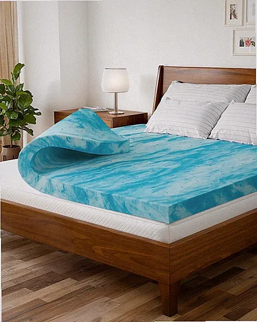 3 Inch King Memory Foam Mattress Topper - Cooling Gel Infused Bed Topper - So...
