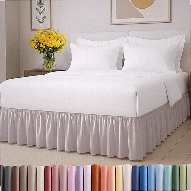 Bedskirt Full Size Ruffle - 18 inch Drop Dust Ruffle Bed Skirt with Platform...