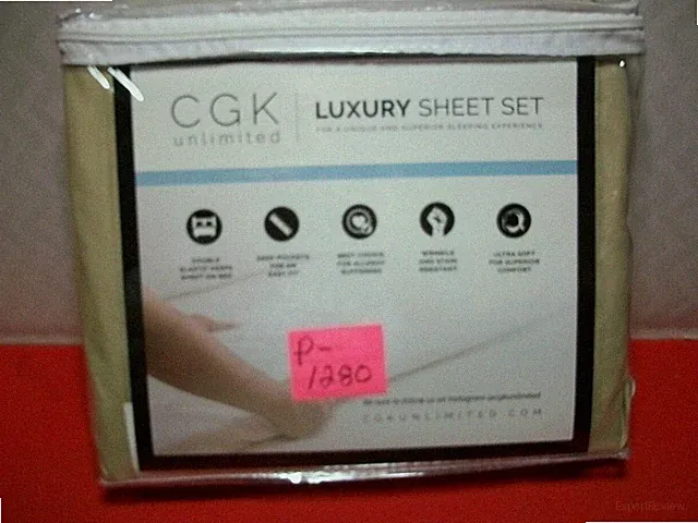BRAND NEW CGK UNLIMITED LUXURY TWIN-SIZED BED 4-PIECE ULTRA SOFT SHEET SET BEIGE