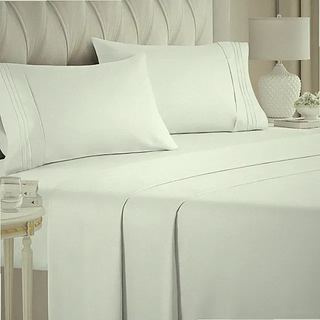 Breathable & Cooling - Hotel Luxury Bed Sheets - Extra Soft - Deep Pockets 4 PC