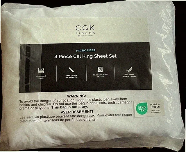 CGK Linens Microfiber 4 Piece King Sheet Set NEW!!!