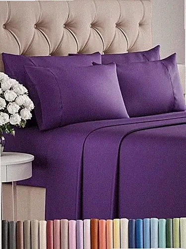 CGK UNLIMITED KING 6 PIECE SHEET SET - Comfy Cooling - SYNCHKG109892 - Purple