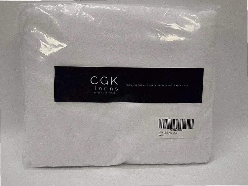 CGK Unlimited King Size Duvet Cover White