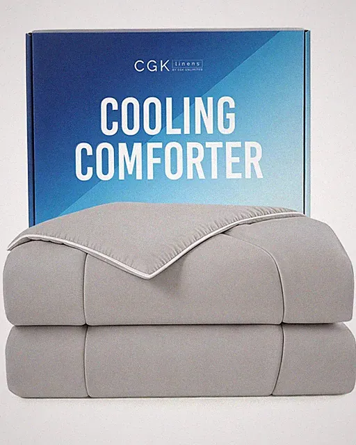 Cooling Comforter King/Cal King Size Cooling Blanket for Hot Sleepers & Nigh...