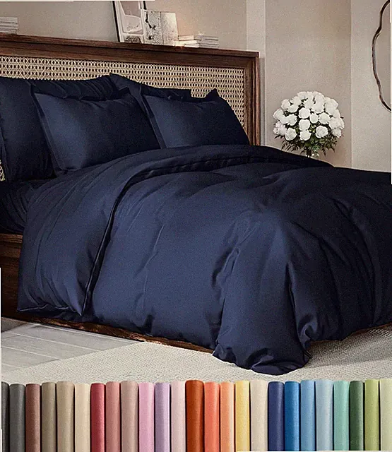 Duvet Cover Queen Size Set - Extra Soft Queen Duvet Cover 90" x 90", 2 Pillows