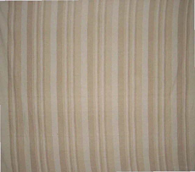 Heavy Cotton Ribbed Bedspread 98" x 88" Tan/Brown on Beige
