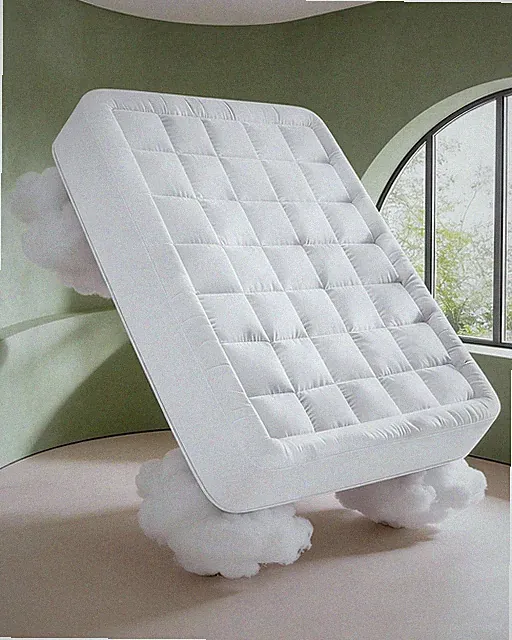 Mattress Pad King Size – Quilted Fitted Mattress Protector – Cotton Pillow To...