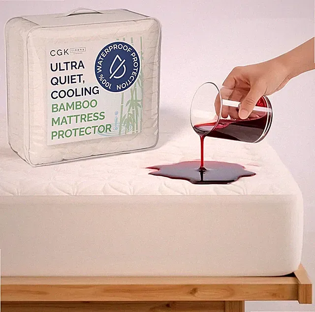 Premium Waterproof Bamboo Mattress Cover