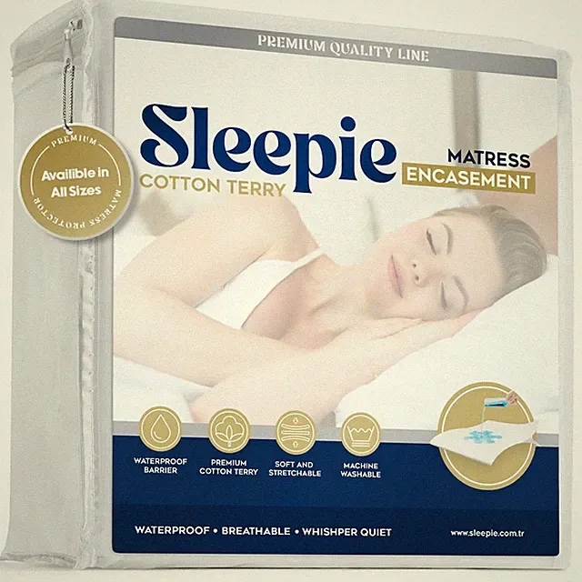 Premium Waterproof Mattress Protector - Machine Washable Cotton Mattress Cove...