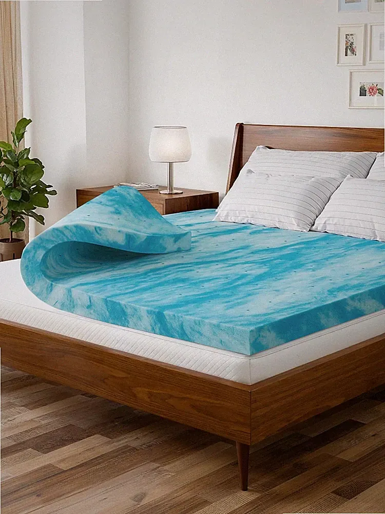 Super Soft Memory Foam Mattress Topper King Size - 2 Inch Breathable Gel Infu...
