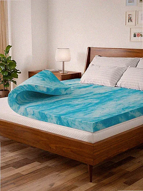 Super Soft Memory Foam Mattress Topper Queen Size - 3 Inch Breathable Gel Inf...