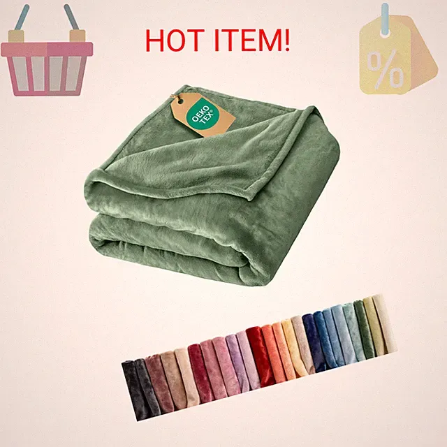 Ultra Soft Fleece Blanket Twin Size - Flannel Fleece Luxury Twin Blanket - Light