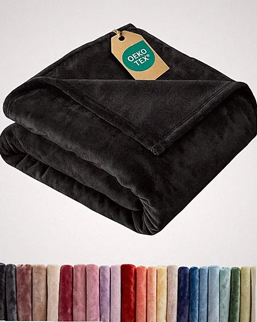 Ultra Soft Fleece Throw Blanket Flannel Luxury Throw Size Bed Sofa Warm Cozy